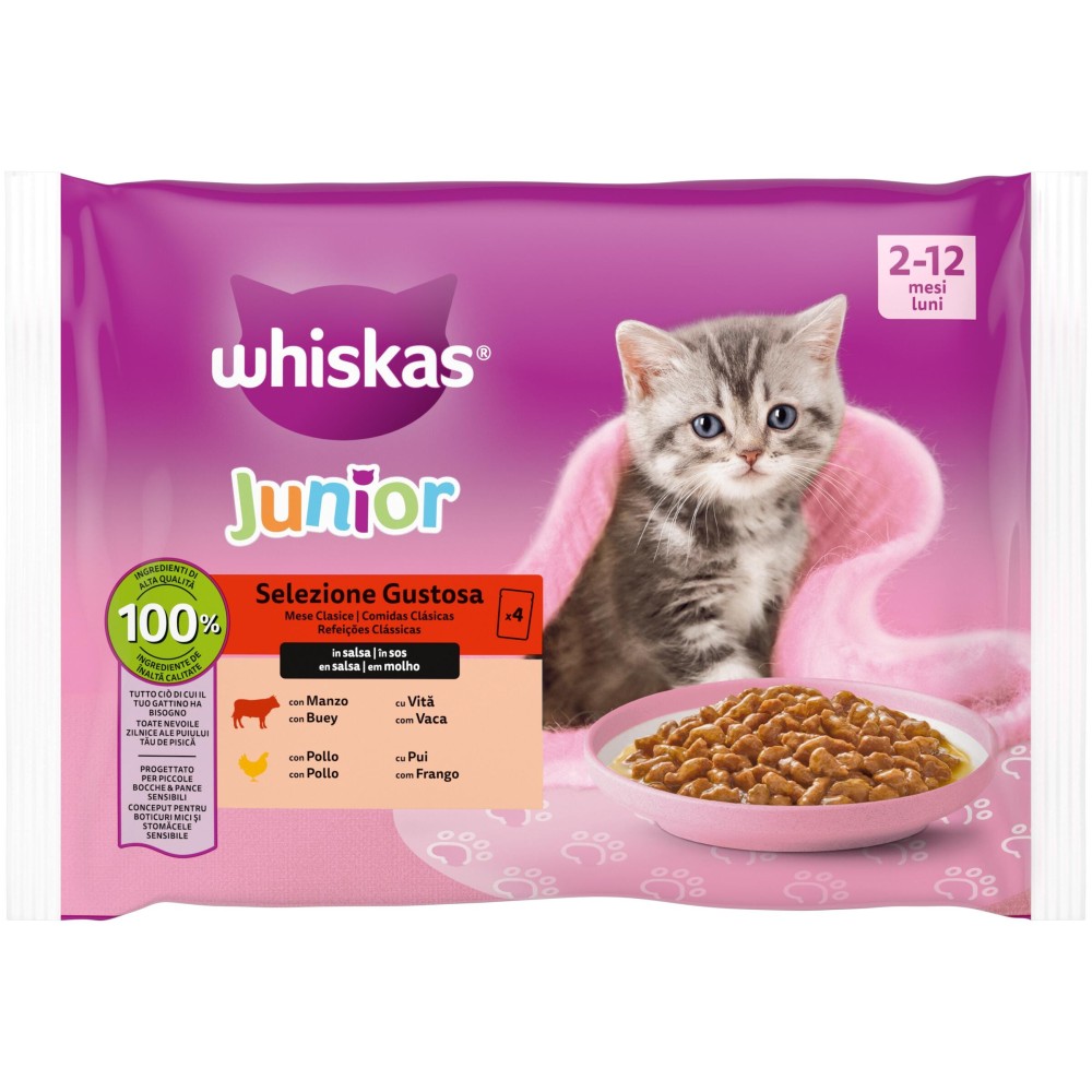 Whiskas Selezione Gustosa Junior in Bustina Multipack