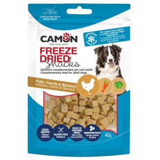 Camon Dadini di Pollo Liofilizzati con Carote e Spinaci