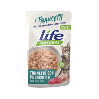 Life Natural Life Cat Trancetti Tonnetto con Prosciutto in Bustina