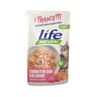Life Natural Life Cat Trancetti Tonnetto con Salmone in Bustina