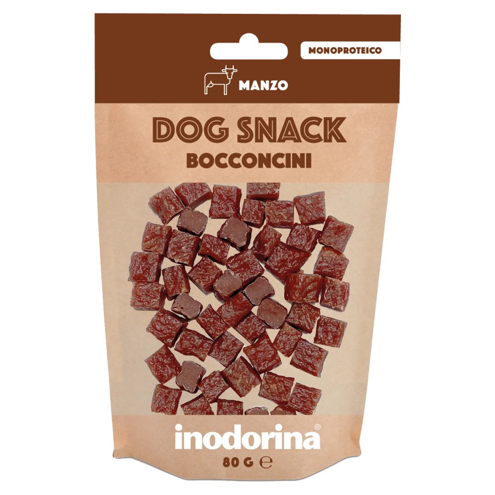Inodorina Bocconcini Monoproteici per Cani al Manzo