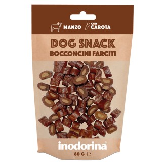 Inodorina Bocconcini per Cani al Manzo e Carota