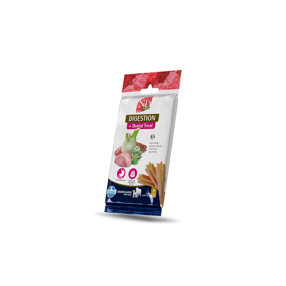 Farmina N&D Quinoa Digestion Dental Treat all'Agnello Medium/Maxi
