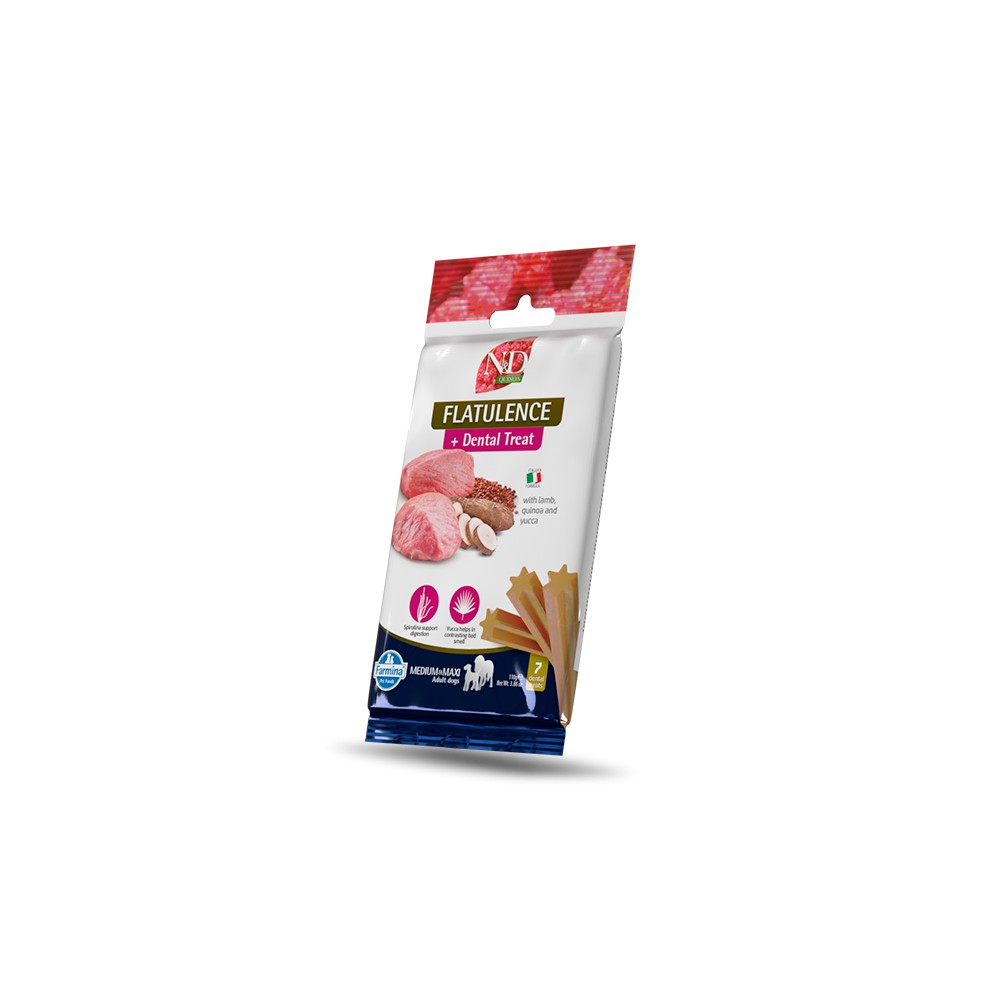 Farmina N&D Quinoa Flatulence Dental Treat all'Agnello Medium/Maxi