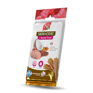 Farmina N&D Quinoa Skin & Coat Dental Treat alla Quaglia Medium/Maxi