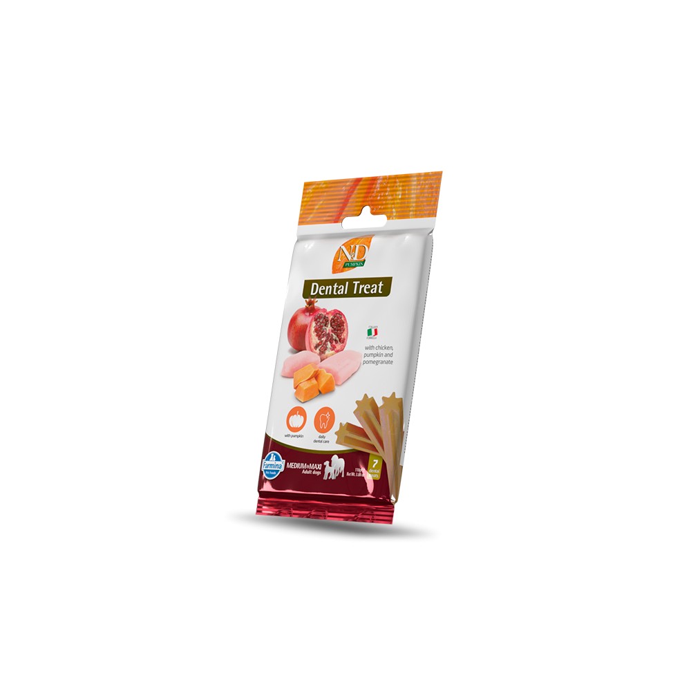 Farmina N&D Pumpkin Dental Treat al Pollo con Zucca e Melograno Medium/Maxi