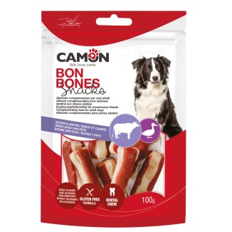 Camon Mini Ossi di Pelle Bovina con Anatra