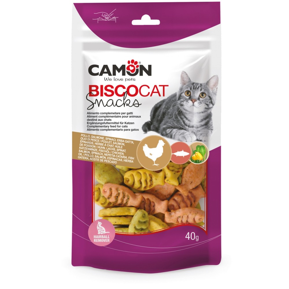 Camon Biscocat Pesciolini Gatto al Pollo e Salmone