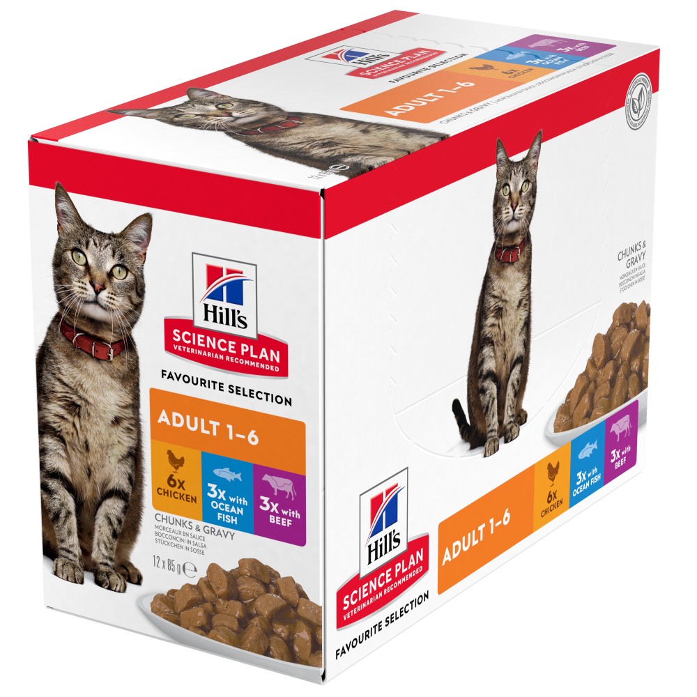 Hill's Science Plan Adult Gatto Multipack in Bustina