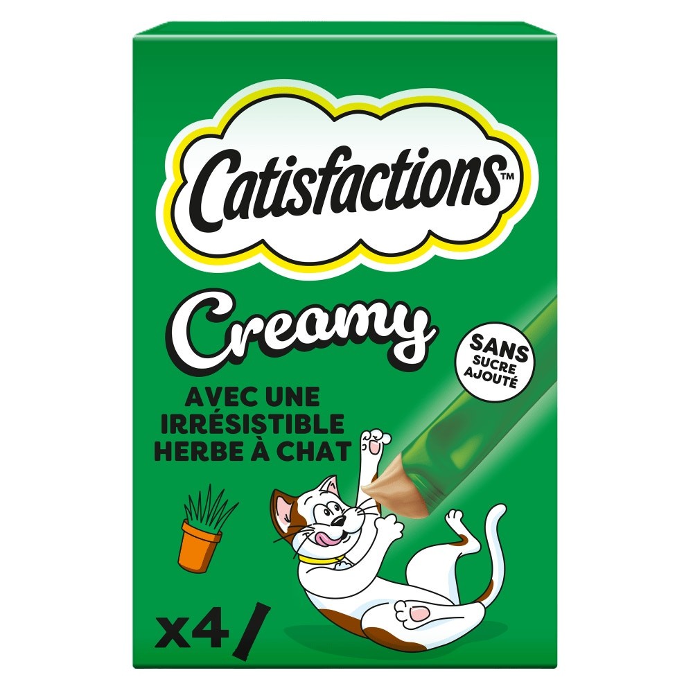 Catisfactions Creamy Snack per Gatti all'Erba Gatta