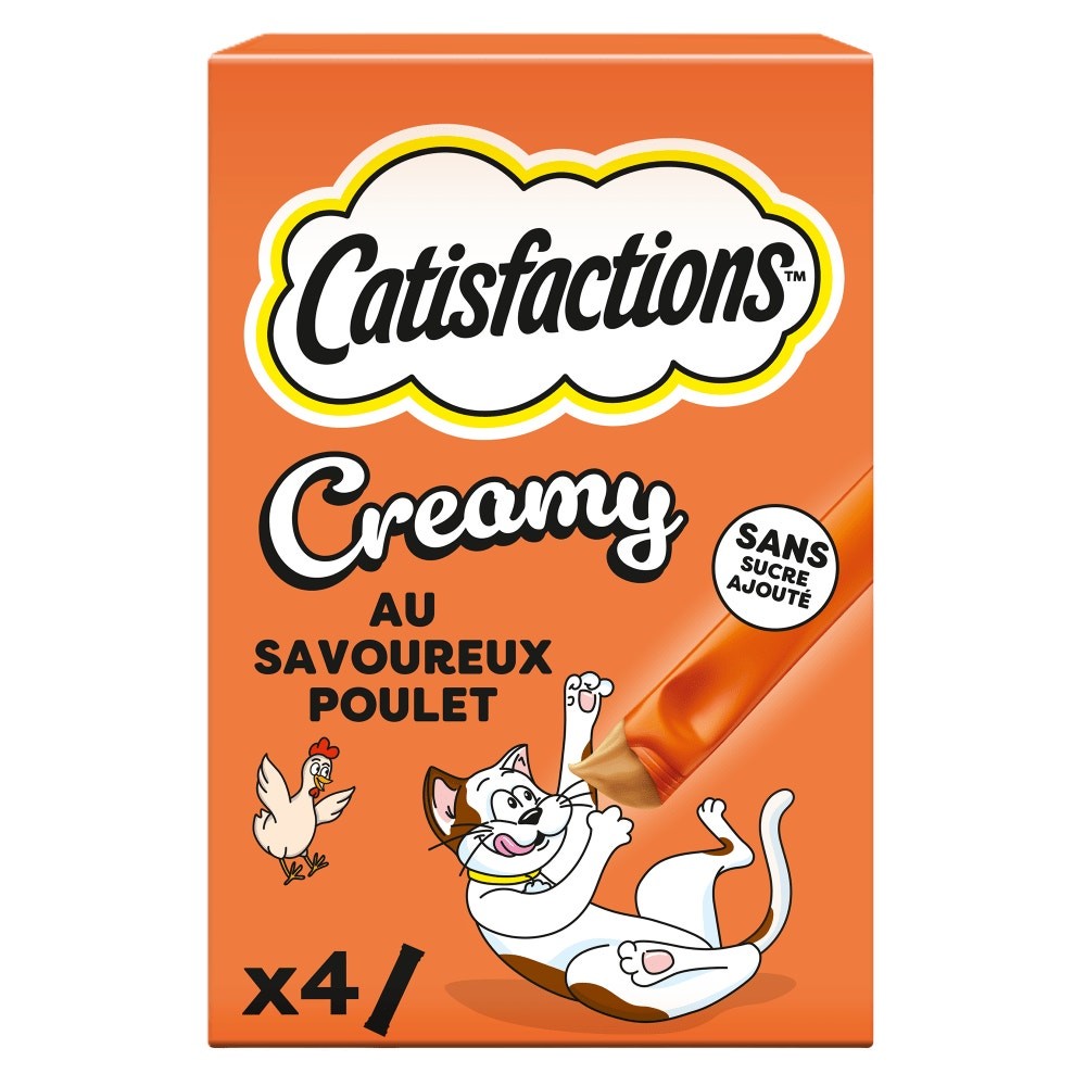 Catisfactions Creamy Snack per Gatti al Pollo