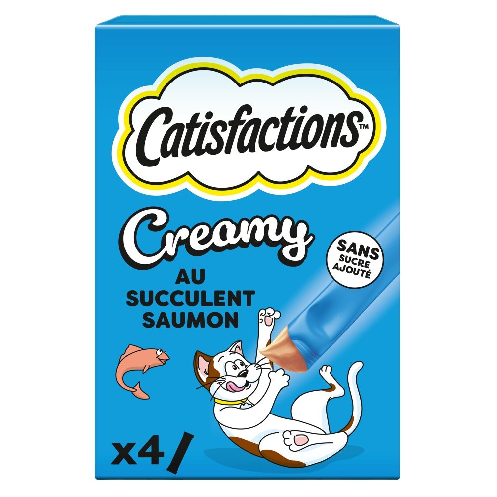 Catisfactions Creamy Snack per Gatti al Salmone