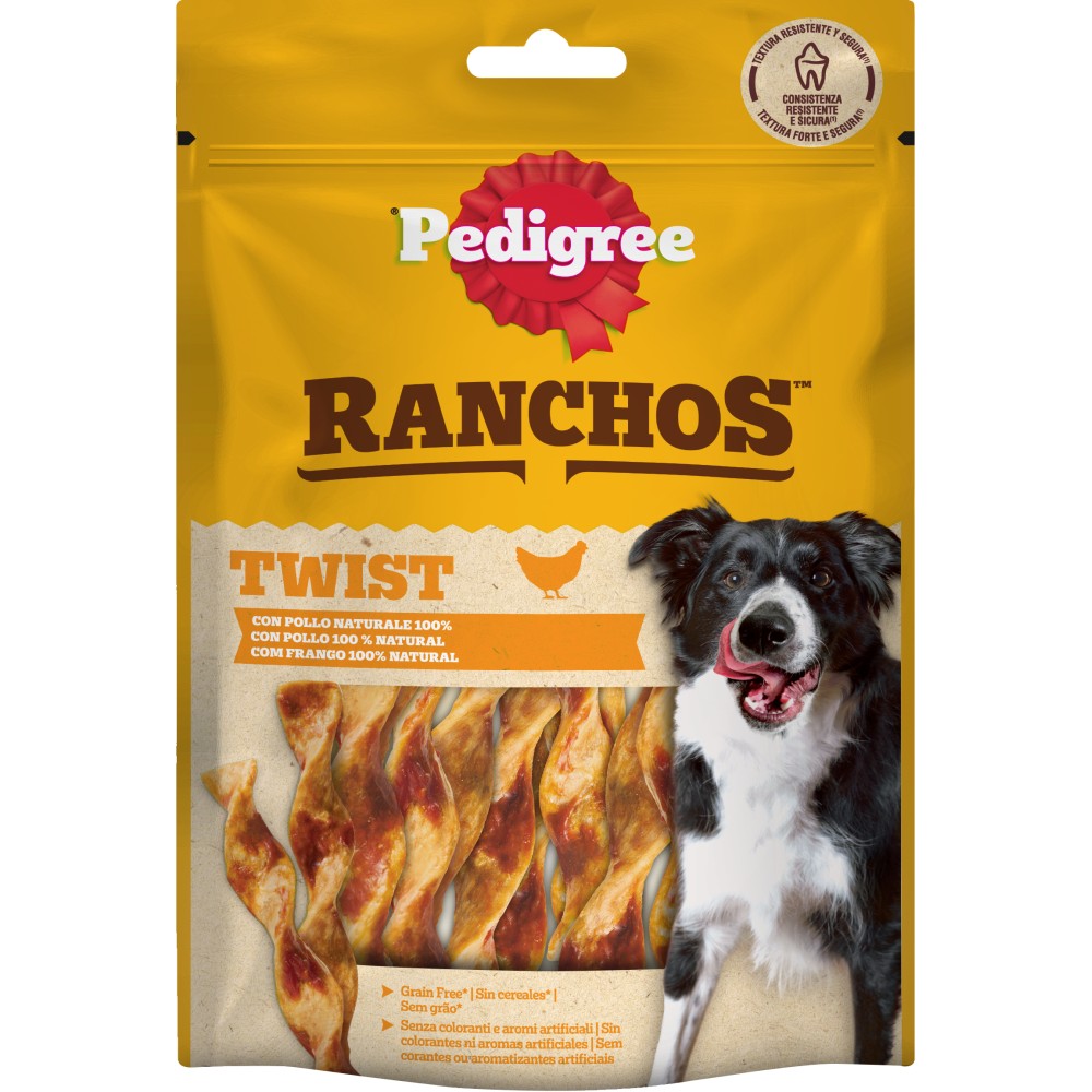 Pedigree Ranchos Twist al Pollo
