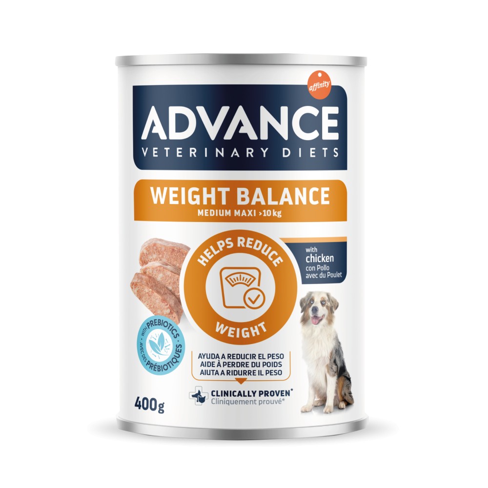 Advance Veterinary Diets Dog Weight Balance Medium/Maxi al Pollo in Lattina