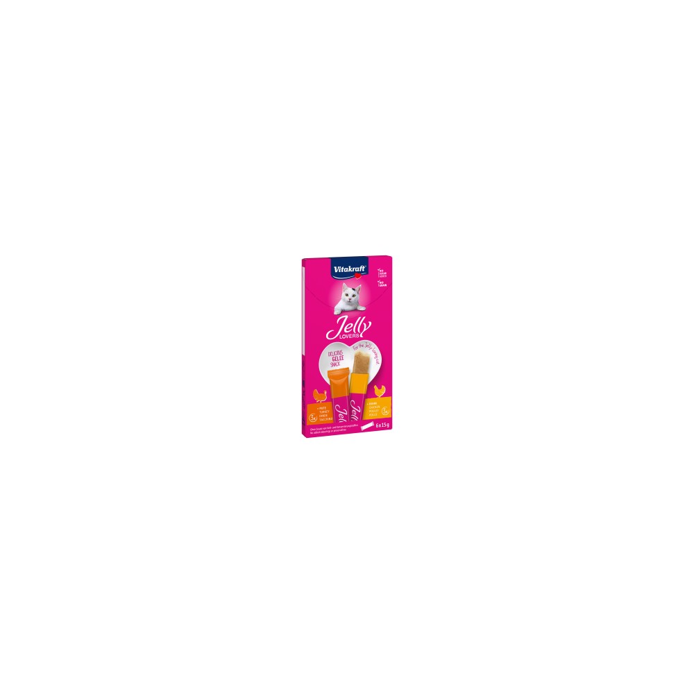 Vitakraft Jelly Lovers Snack per Gatti Pollo e Tacchino