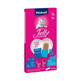 Vitakraft Jelly Lovers Snack per Gatti Salmone e Platessa