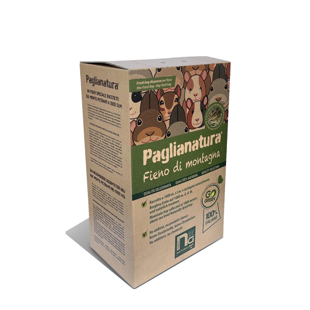 Paglianatura Fieno di Montagna Dispenser per Conigli e Roditori