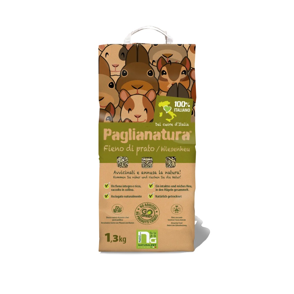 Paglianatura Fieno di Prato Stabile per Conigli e Roditori
