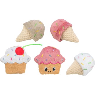 Trixie Gelato e Cupcake in Peluche con Catnip per Gatti