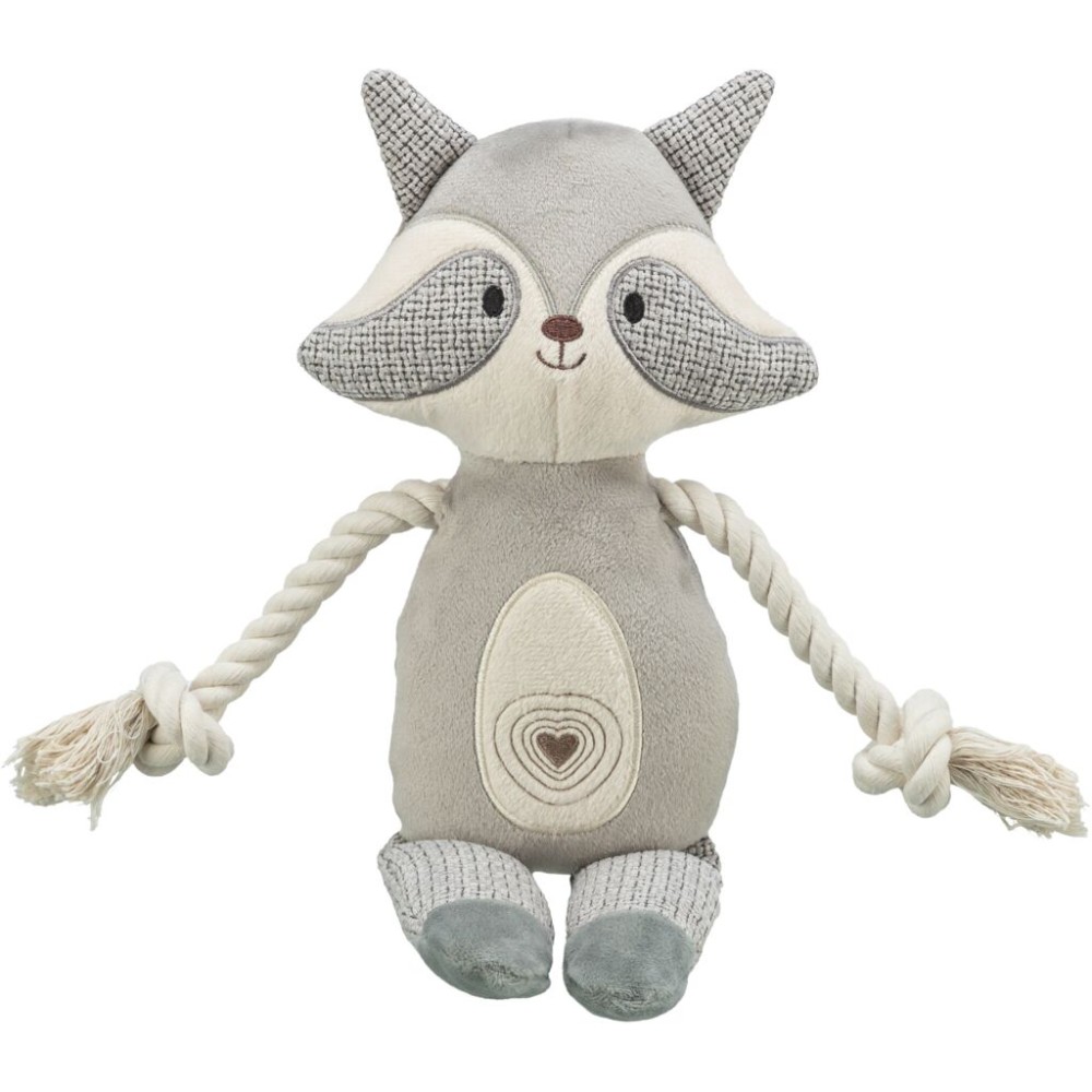 Trixie Procione in Peluche e Corda per Cani