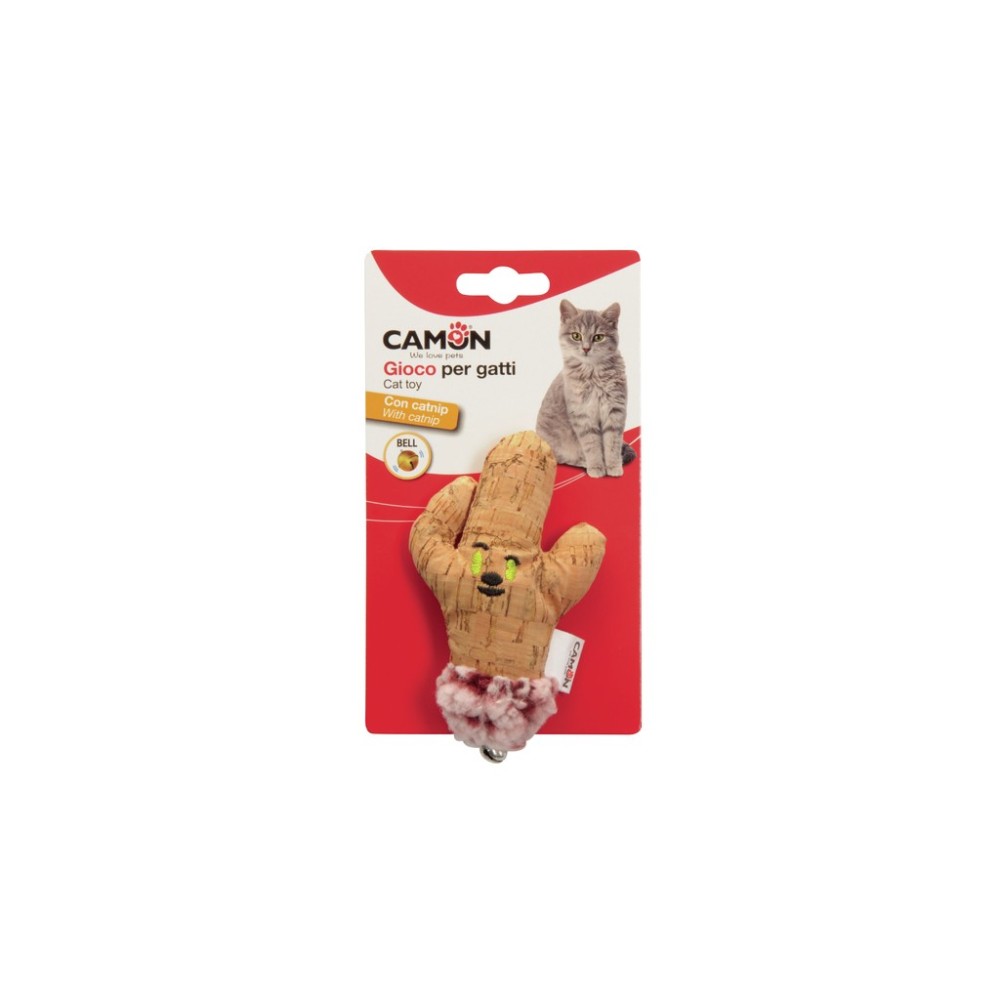 Camon Cactus con Campanellino e Catnip per Gatti
