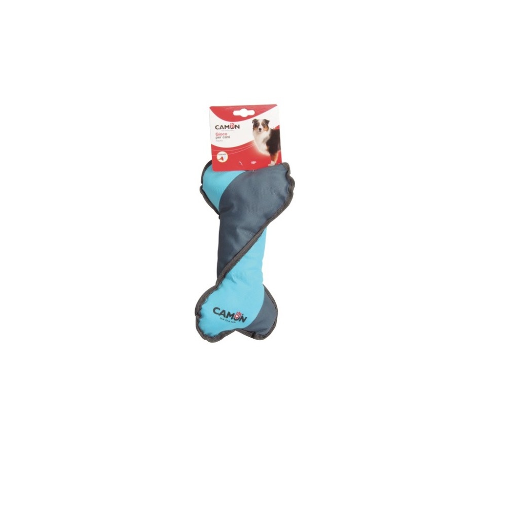 Camon Osso Grande Bicolore con Squeaker per Cani