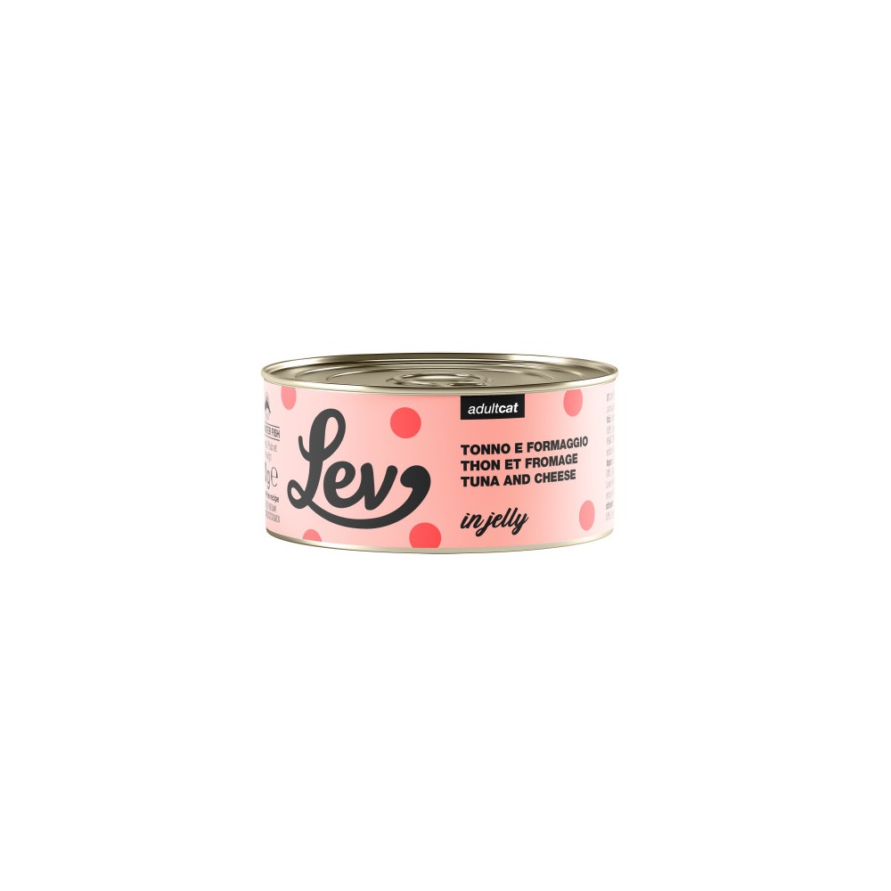 Natural Code Lev Gatto al Tonno e Formaggio in Jelly in Lattina