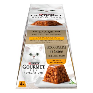 Purina Gourmet Revelations Gelée per Gatti al Pollo Multipack