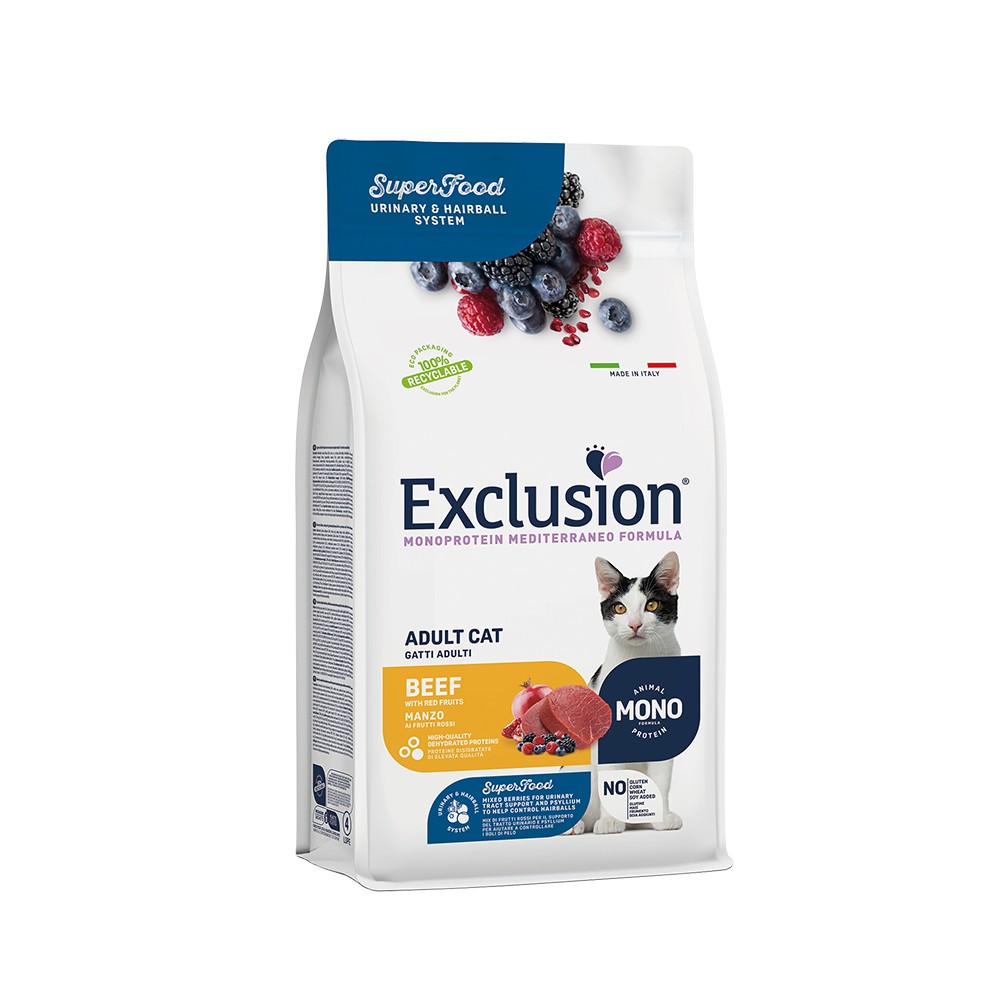 Exclusion Mediterraneo Adult Gatto al Manzo