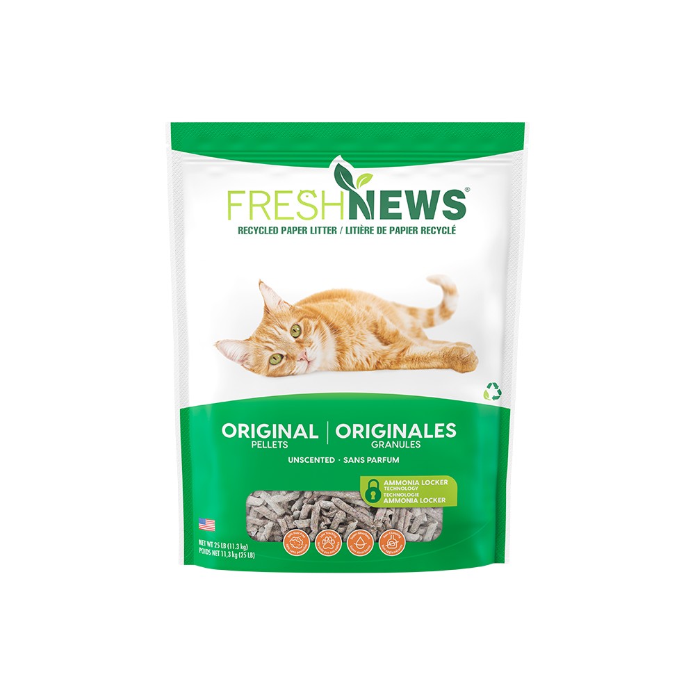 Fresh News Lettiera in Carta Riciclata per Gatti Original