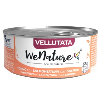 WeNature Cat Adult Vellutata al Tonno con Salmone in Lattina