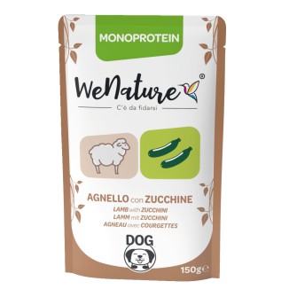 WeNature Monoprotein Cane all'Agnello con Zucchine in Bustina