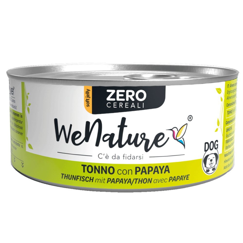 WeNature Zero Cereali Cane al Tonno con Papaya in Lattina