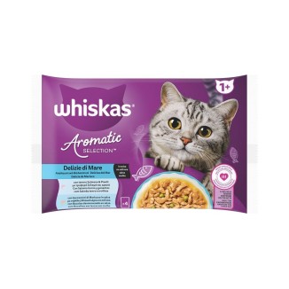 Whiskas Aromatic Delizie di Mare in Salsa in Bustina Multipack