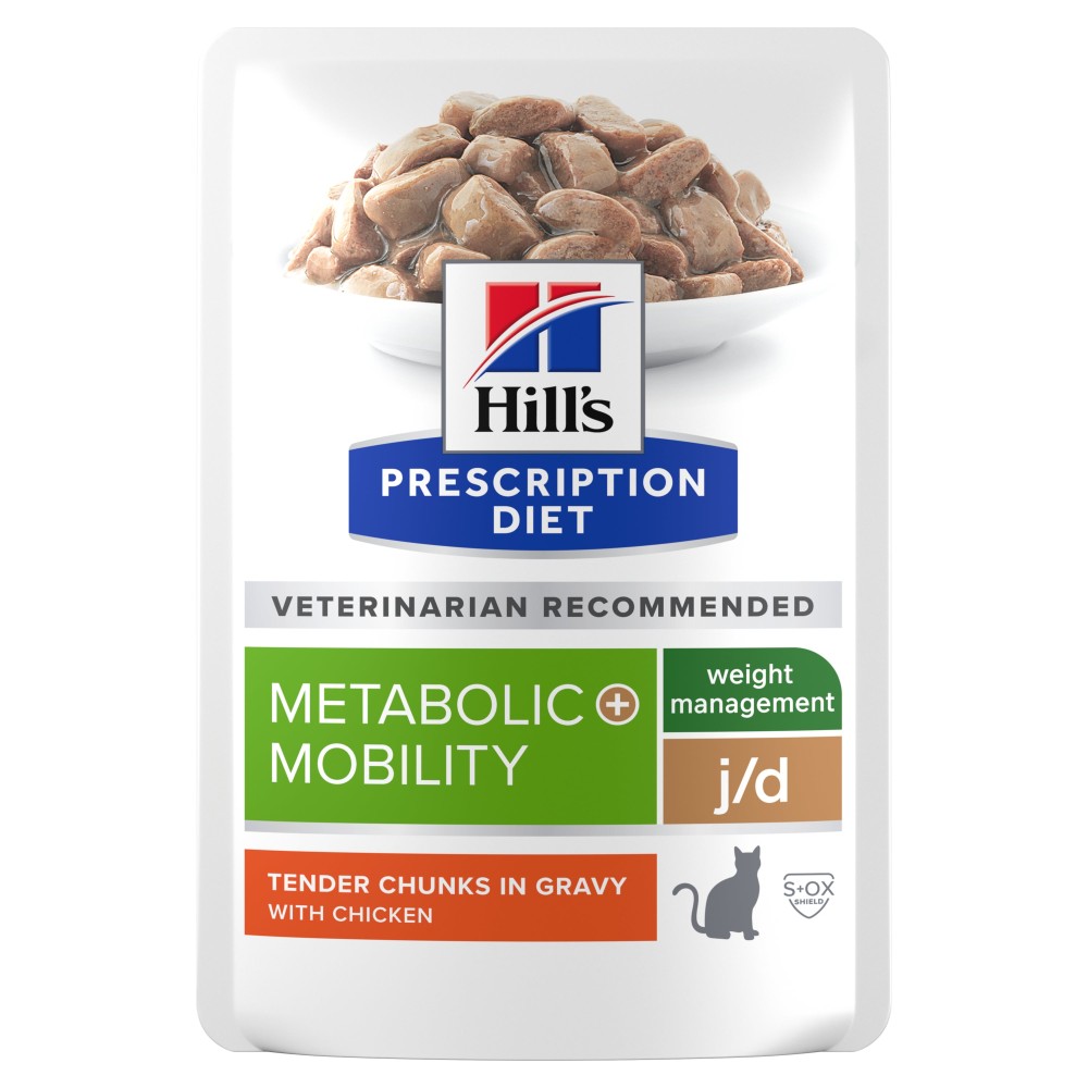 Hill's Prescription Diet Metabolic + Mobility Feline al Pollo in Bustina Multipack