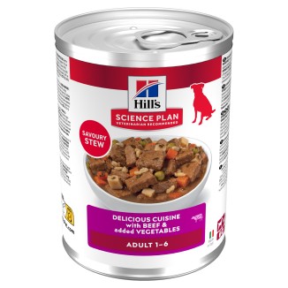 Hill's Science Plan Adult Delicious Cuisine con Manzo e Verdure in Lattina