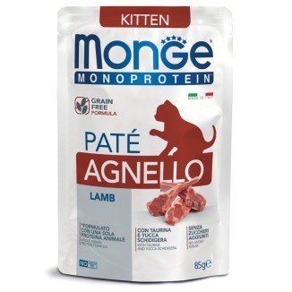Monge Monoprotein Cat Kitten Paté all'Agnello