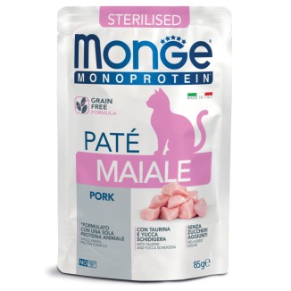 Monge Monoprotein Cat Sterilised Paté al Maiale