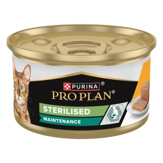 Purina Pro Plan Sterilised Mousse al Pollo in Lattina