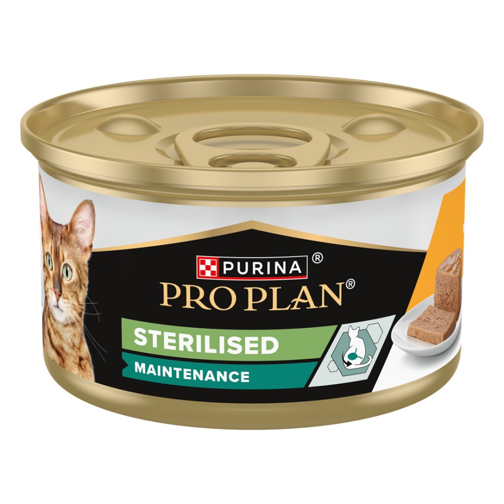 Purina Pro Plan Sterilised Mousse al Pollo in Lattina