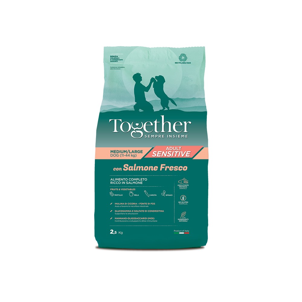 Together Dog Adult Sensitive Medium/Large al Salmone