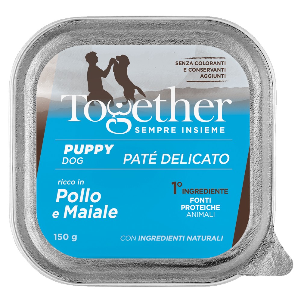 Together Dog Paté Delicato Puppy al Pollo e Maiale in Vaschetta