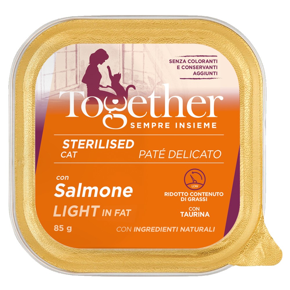 Together Cat Paté Light al Salmone in Vaschetta