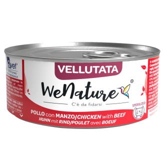 WeNature Cat Sterilised Vellutata al Pollo con Manzo in Lattina