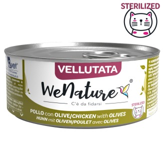 WeNature Cat Sterilised Vellutata al Pollo con Olive in Lattina
