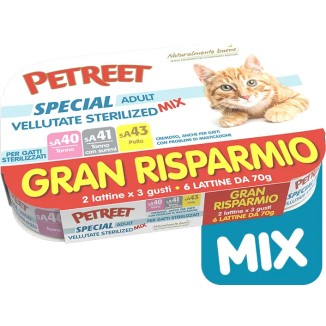 Petreet Le Vellutate Sterilised Mix Multipack