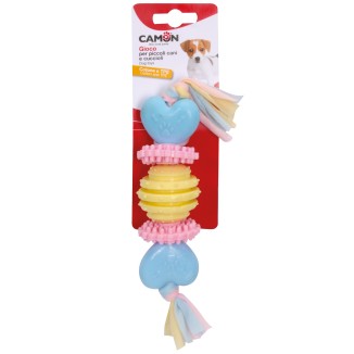 Camon Cuori Anelli e Pallina in TPE con Nastro in Cotone