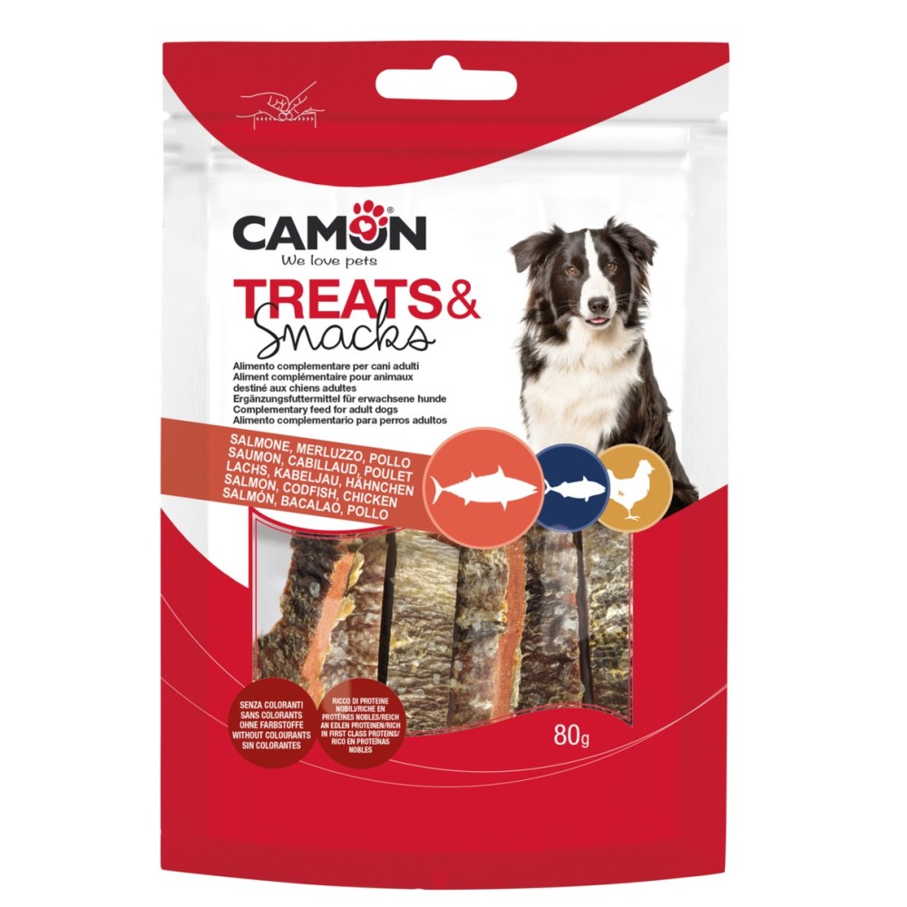 Camon Large Strips al Salmone con Merluzzo e Pollo in Bustina