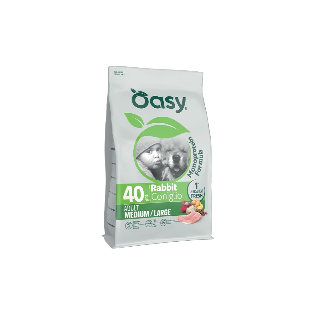 Oasy Monoprotein Formula Medium/Large al Coniglio