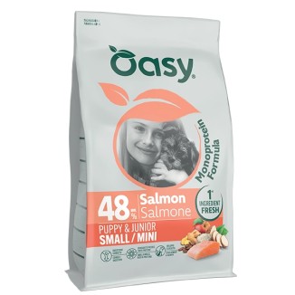 Oasy Monoprotein Formula Puppy & Junior Small/Mini al Salmone